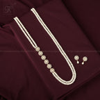 Graceful Layered Pearl Necklace Set with | Krishna Pearls and Jewellers