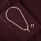 Crimson Halo Pearl Jewelry Set Freshwater | Krishna Pearls and Jewellers