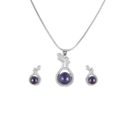 Bronze Radiance Pearl Drop Set Freshwater | Krishna Pearls and Jewellers