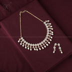 Royal Cascade Drop Pearl Necklace Set | Krishna Pearls and Jewellers