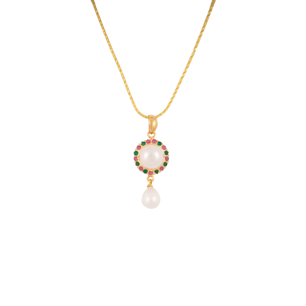 Royal Radiance Pearl & Gemstone Set | Krishna Pearls and Jewellers
