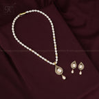Golden Grace Pearl Jewelry Set Freshwater | Krishna Pearls and Jewellers