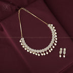 Crystal Royale Drop Pearl Necklace Set | Krishna Pearls and Jewellers