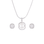 Twisted Halo Pearl Set – ROUND Cream Pearl | Krishna Pearls and Jewellers