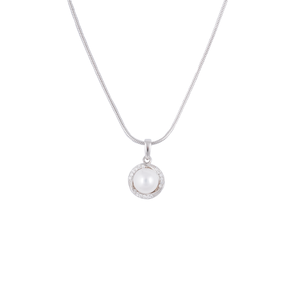 Timeless Halo Pearl Set Freshwater Pearl | Krishna Pearls and Jewellers