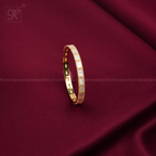 Gold-Tone Linked Oval Mirror bangle with
