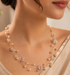 Elegant Alloy Fancy Pearl Mala Necklace | Krishna Pearls and Jewellers