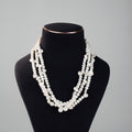 Luxury Multi-Layer Freshwater Pearl Necklace | Elegant Baroque & Round Pearl Statement Jewelry for Women