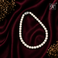 Classic Grace: White Pearl Necklace with — view 1 — pearl jewellery — Krishna Pearls Hyderabad