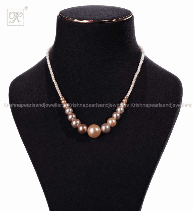 MULTICOLOR CENTREPIECE FOCAL PEARL NECKLACE | Krishna Pearls and Jewellers
