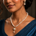 Regal Glow Pearl Jewelry Set Freshwater