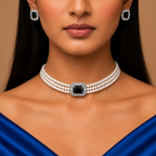 Green Grace Pearl Choker Set with