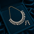 Royal Cascade Drop Pearl Necklace Set