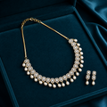Crystal Royale Drop Pearl Necklace Set