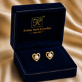 Timeless Freshwater Pearl Stud Earrings in Gold — Style AT-250 | Pearl Earrings for Women | Krishna Pearls & Jewellers