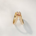 Freshwater Pearl Bangles Set with Pink Stone Accents | Designer Gold Finish Pearl Kada Bangles for Women