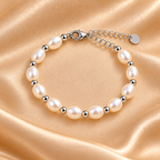 Pearl Necklace, Earrings & Bracelet Set for Women | Elegant 3-Piece Pearl Jewellery Set | Krishna Pearls and Jewellers