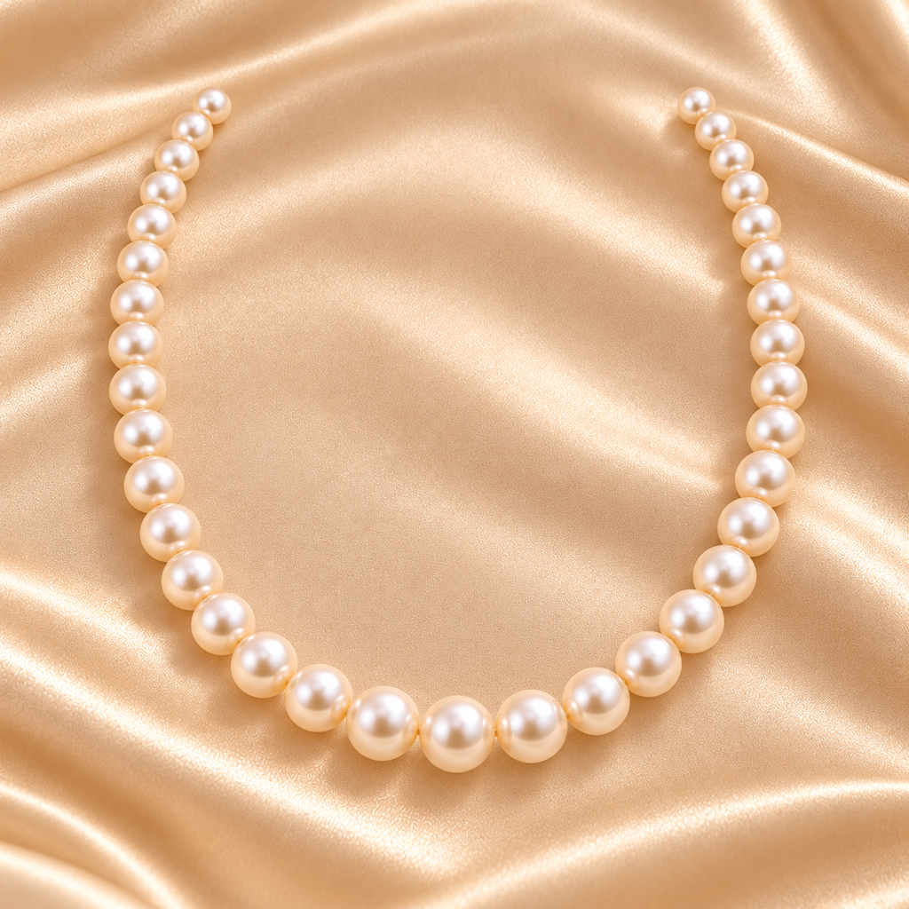 Pearl Necklace, Earrings & Bracelet Set for Women | Elegant 3-Piece Pearl Jewellery Set | Krishna Pearls and Jewellers