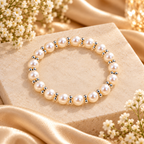 Pearl Pendant Necklace, Earrings & Bracelet Set for Women | Elegant Floral Pearl Jewellery Set | Krishna Pearls and Jewellers