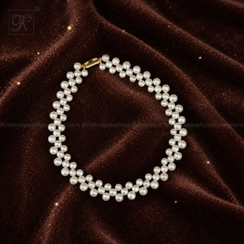 Classic Double-Strand White Pearl Choker