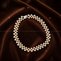 Blush Harmony Peach Pearl Woven Choker