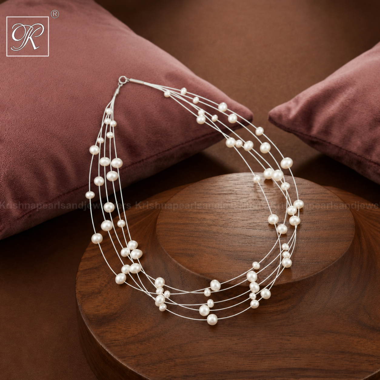Whispers of Pearl: Floating White Pearl | Krishna Pearls and Jewellers