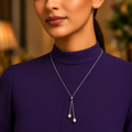 Dual Drop Grace: Adjustable Fancy string