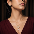 Regal Radiance White Pearl Pendant &
