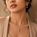 Radiant Petals White Pearl Pendant &
