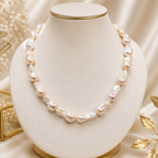 Natural Freshwater Pearl Seed Mala – Elegant Baroque Pearl Necklace | Krishna Pearls and Jewellers