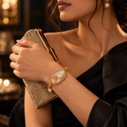 Pearl Wire Wrapped Alloy Cuff Bracelet for Women | Statement Mother of Pearl Kada | Krishna Pearls and Jewellers