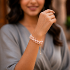 Handwoven Multi-Strand Pearl Bracelet
