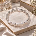 Classic White Pearl Bracelet for Women | Krishna Pearls and Jewellers