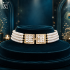 Majestic Heritage Pearl Choker with Ornate