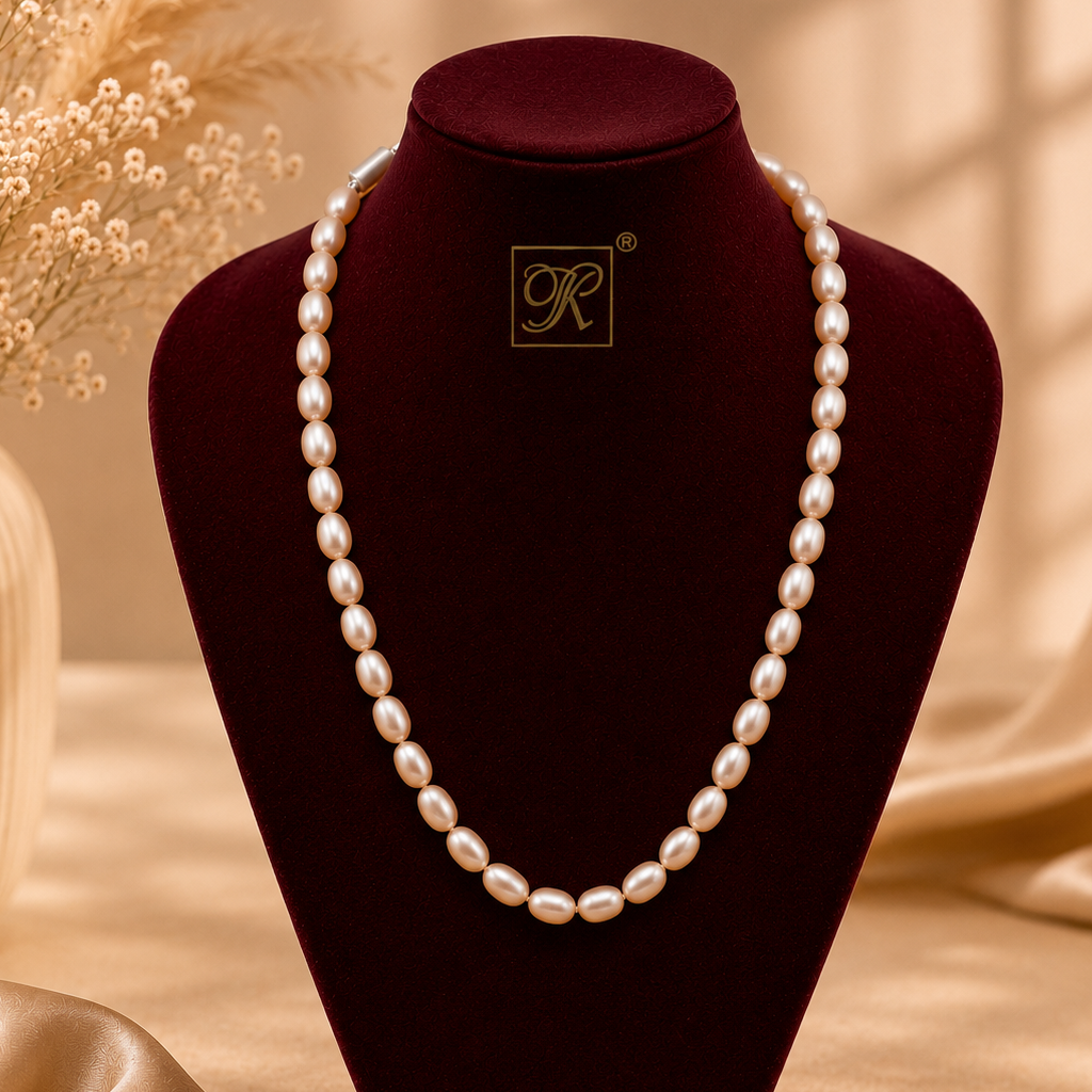 Blush Elegance Pink Pearl String Freshwater | Krishna Pearls and Jewellers