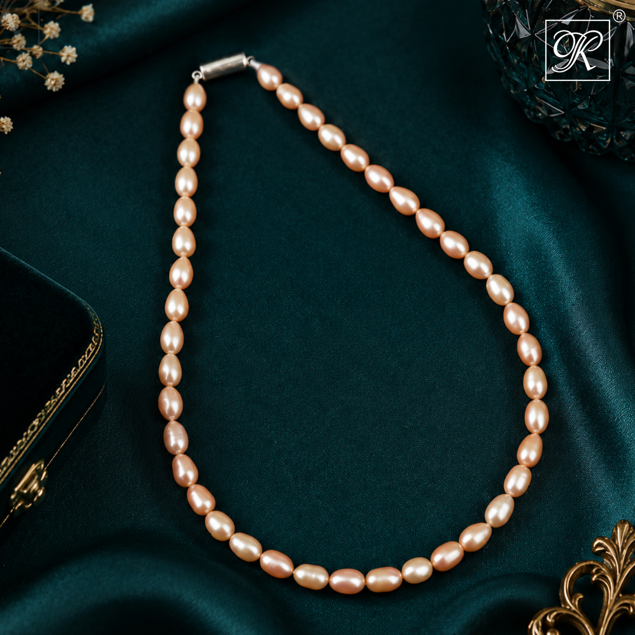 Blush Elegance Pink Pearl String Freshwater | Krishna Pearls and Jewellers