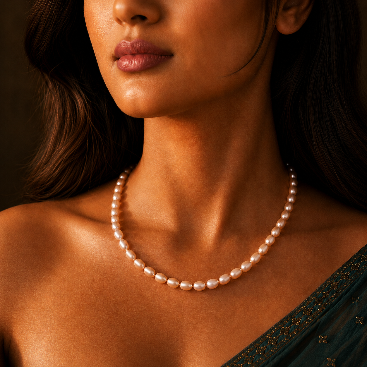 Blush Elegance Pink Pearl String Freshwater