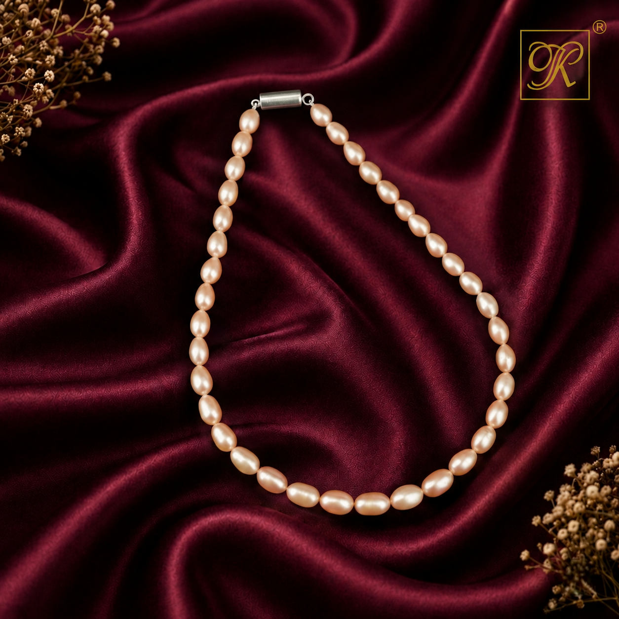 Blush Elegance Pink Pearl String Freshwater | Krishna Pearls and Jewellers