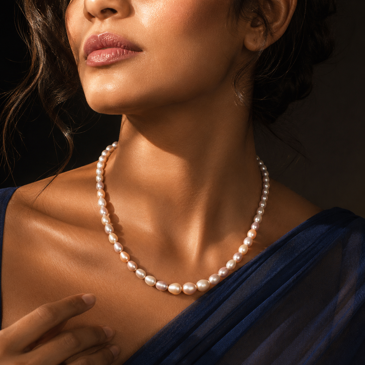 Blush Harmony Freshwater Pearl String