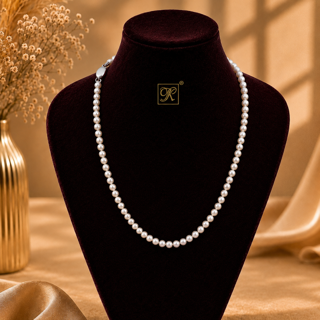 Classic Single-Strand White Freshwater | Krishna Pearls and Jewellers