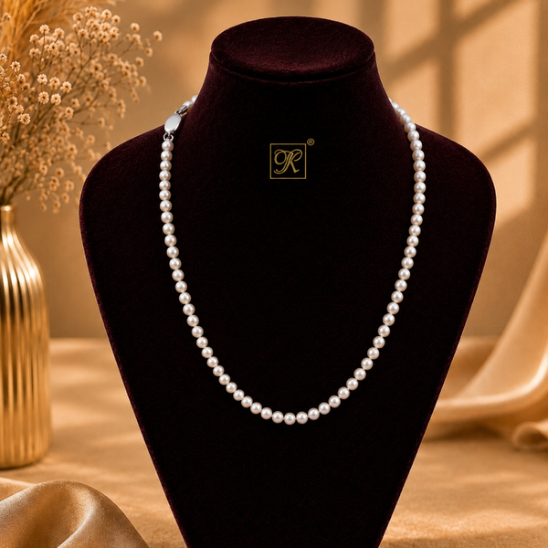 Classic Single-Strand White Freshwater | Krishna Pearls and Jewellers