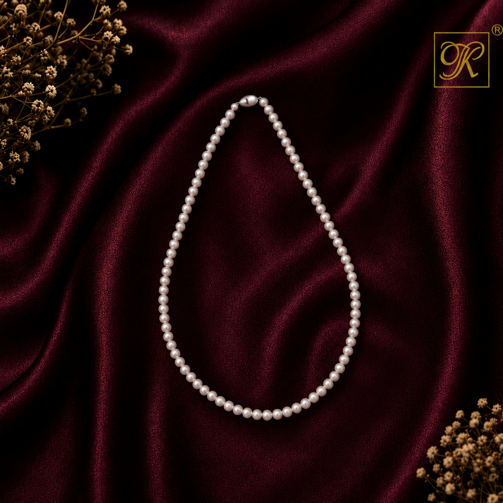 Classic Single-Strand White Freshwater | Krishna Pearls and Jewellers
