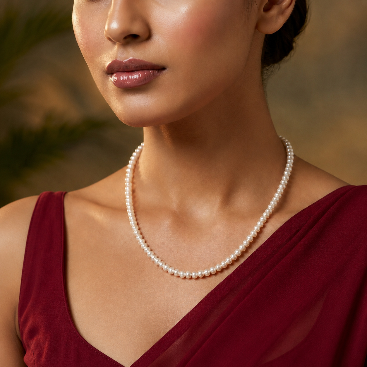 Classic White Round Pearl String – Elegant