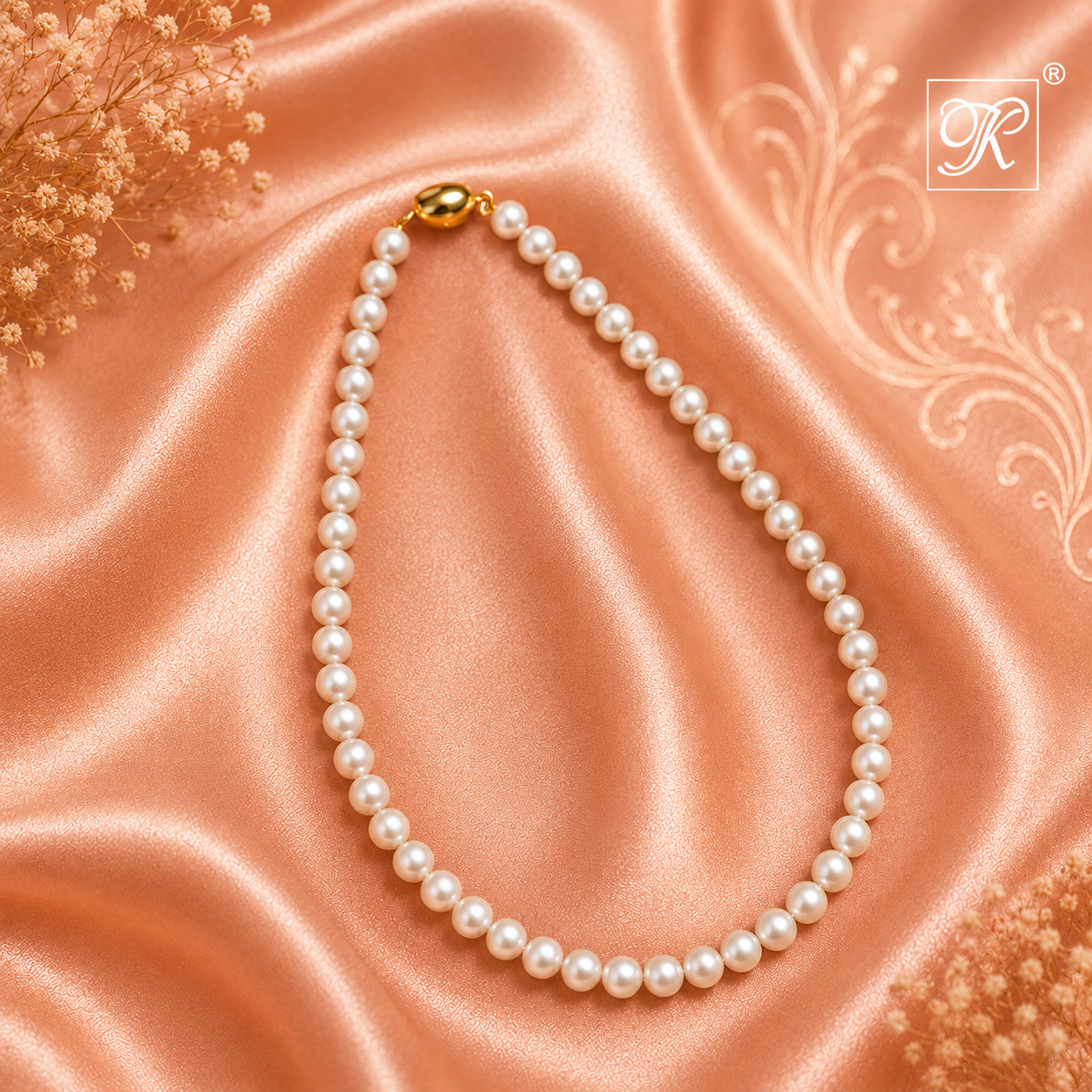 Elegant Single-Strand Large Round | Krishna Pearls and Jewellers