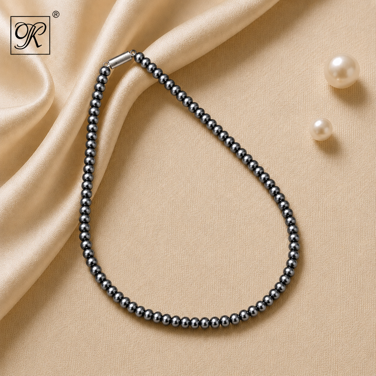 Mystic Glow Single-Strand Dark Pearl string | Krishna Pearls and Jewellers