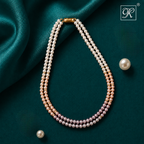 Blushing Harmony Double-Strand Pearl String — view 1 — pearl jewellery — Krishna Pearls Hyderabad
