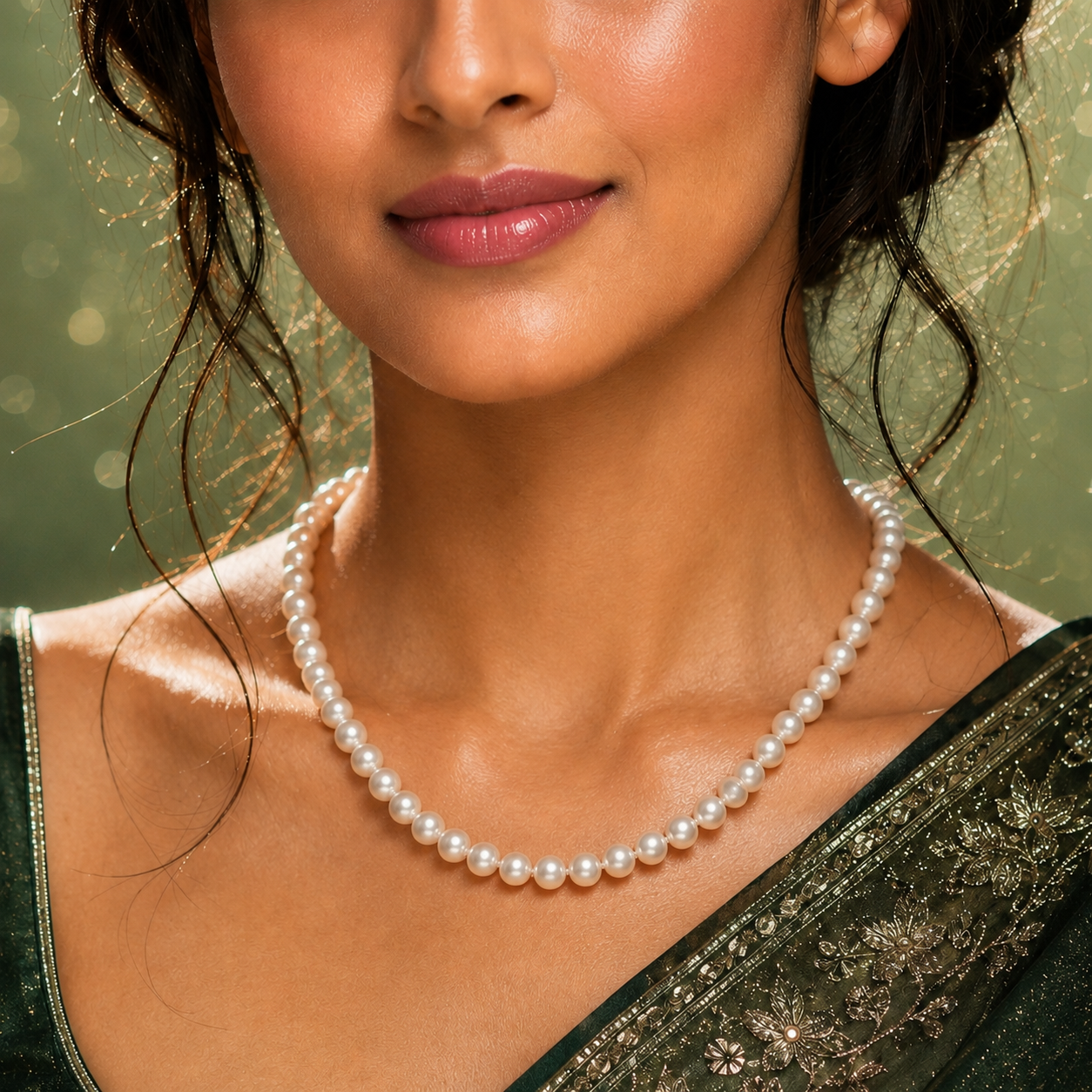 Classic White Round Pearl String – Timeless