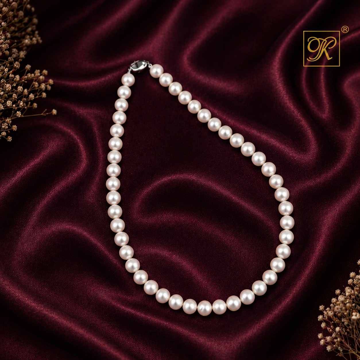 Classic White Round Pearl String – Timeless | Krishna Pearls and Jewellers