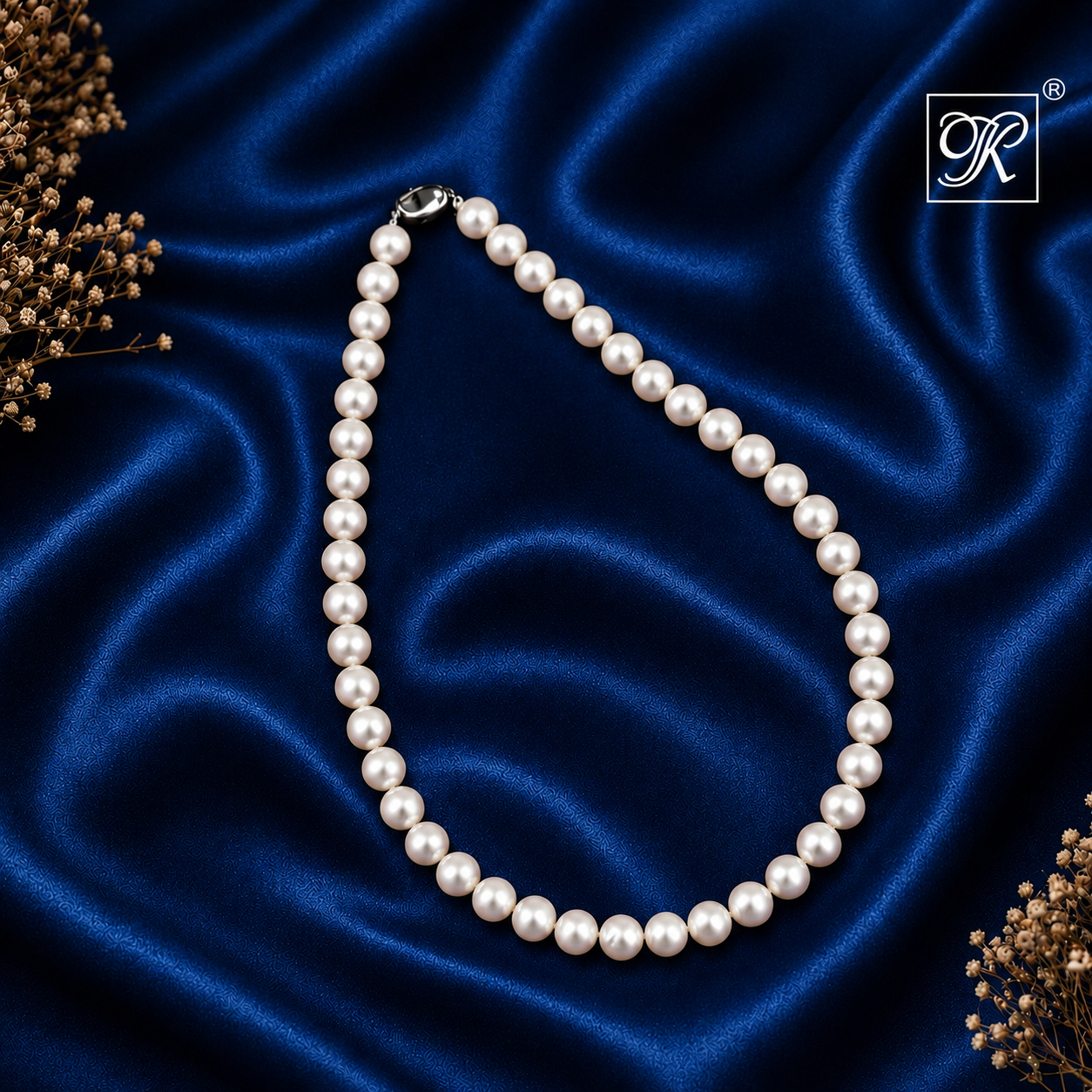 Classic White Round Pearl String – Timeless | Krishna Pearls and Jewellers