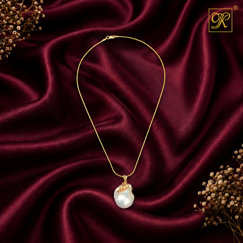Blossom Charm: Baroque Pearl Pendant Fancy | Krishna Pearls and Jewellers